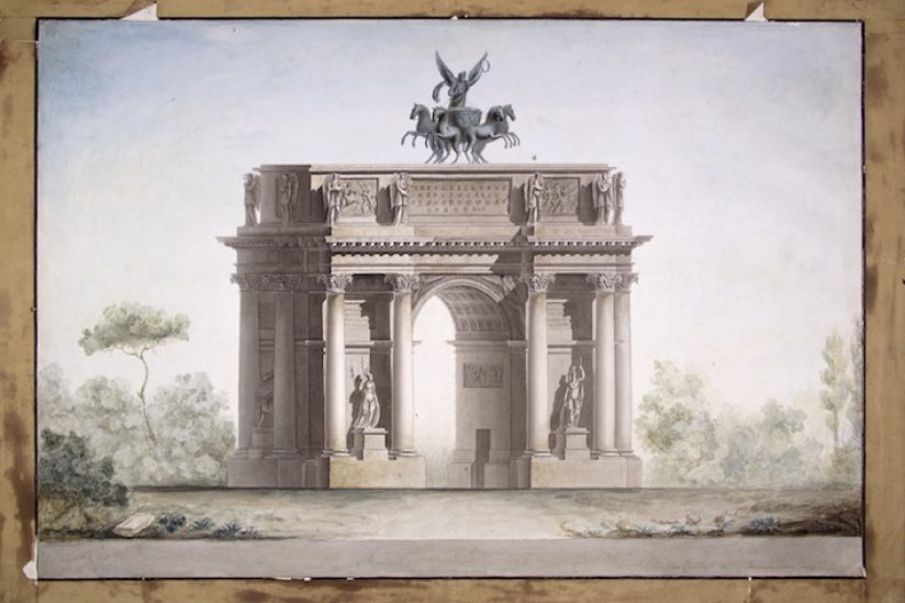 Francesco Pirona (da Giacomo Quarenghi), Arco di Trionfo