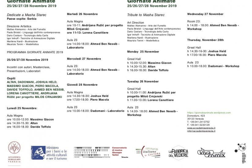 Giornate Animate | programma