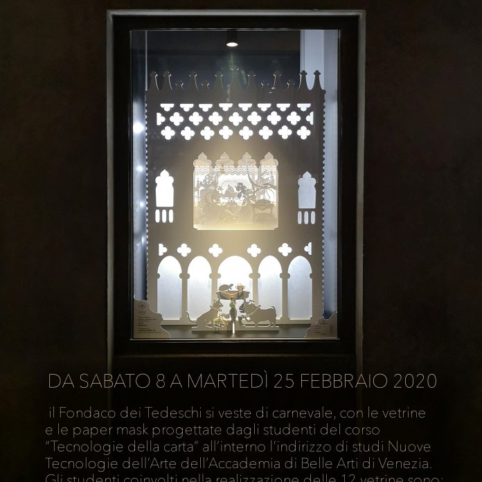 TECNOLOGIE DI CARTA AL FONDACO DEI TEDESCHI DI VENEZIA